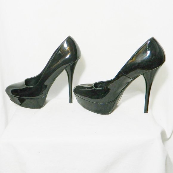 Call it Spring Black Patent Platform Pumps Sz 9 - Picture 7 of 7